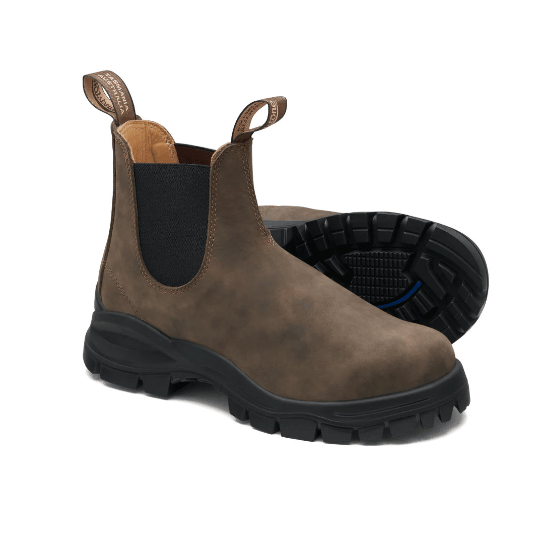 Blundstone 2239 Men’s Lug Sole Rustic Brown Chelsea Boot 9 BLUNDSTONE CHELSEA LUG BOOT | EVERYDAY CLASSIC PULL ON  main image 2