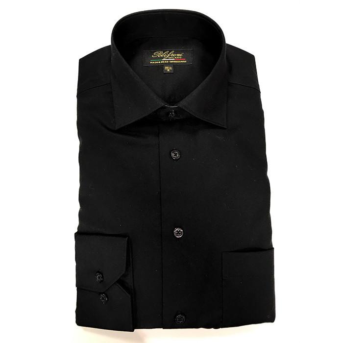 Polifroni Milano | Black Cotton Dress Shirt