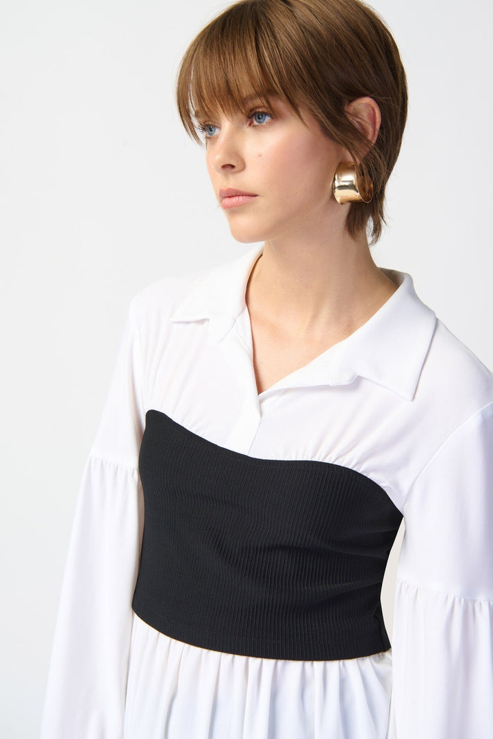 Joseph Ribkoff - Women - Silky Knit Tunic Shirt and Ottoman Bustier