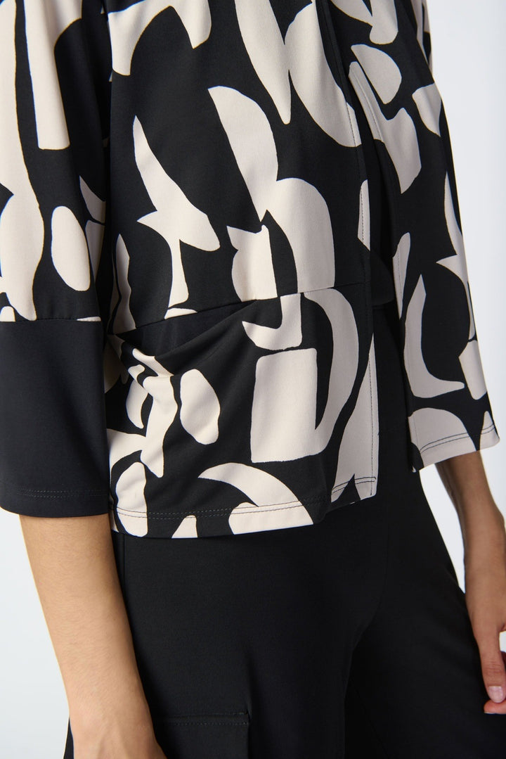 Joseph Ribkoff - Women - Abstract Print Silky Knit Jacket