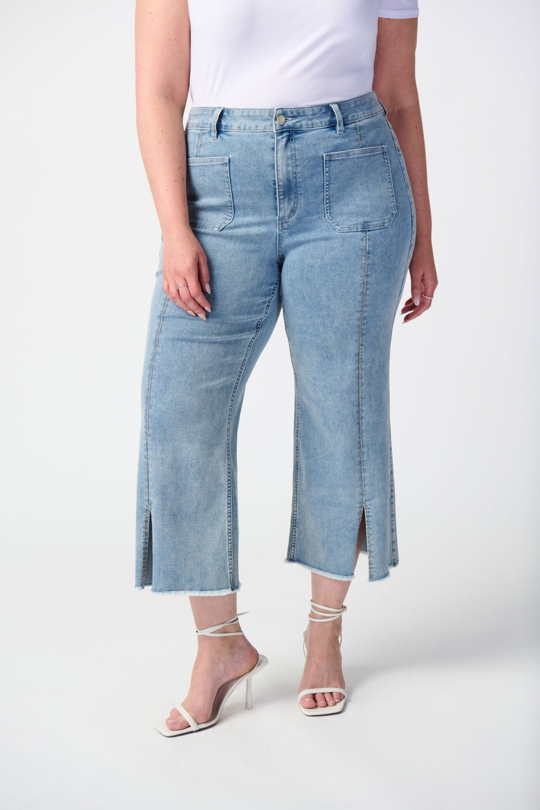 Joseph Ribkoff - Women - Culotte Jeans With Embellished Front Seam
