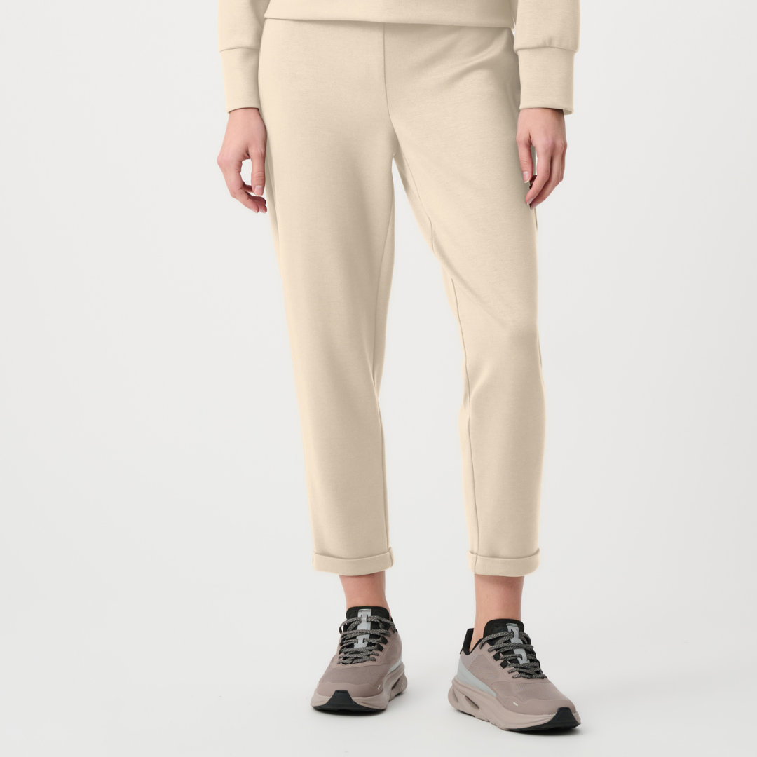 Joseph Ribkoff- Scuba Jersey Pull-On Jogger Pants With Drawstring Waist