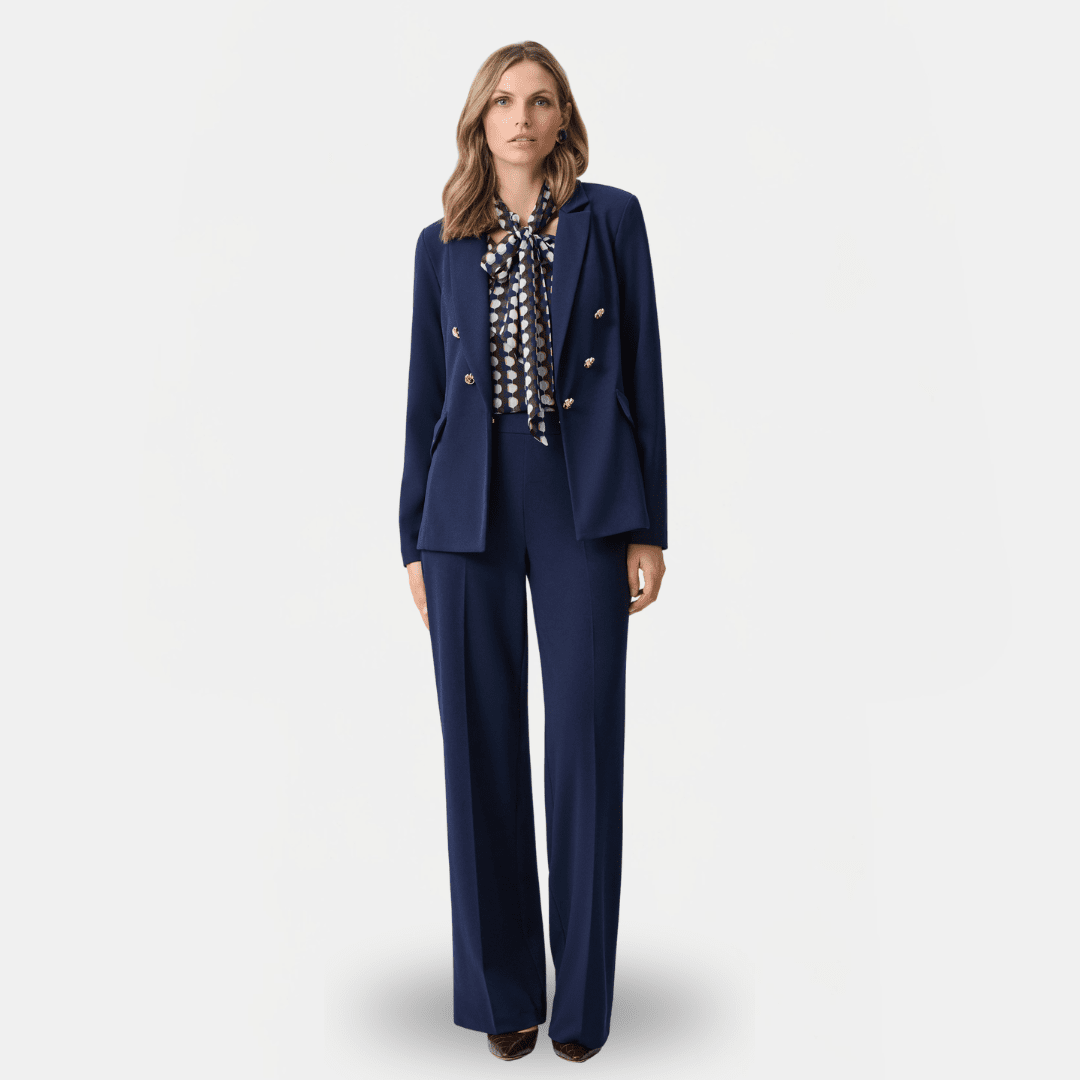 Joseph Ribkoff- Scuba Crepe Wide Leg Pull-On Pants