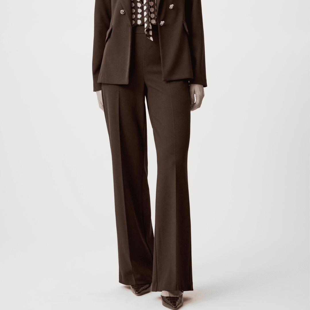 Joseph Ribkoff- Scuba Crepe Wide Leg Pull-On Pants
