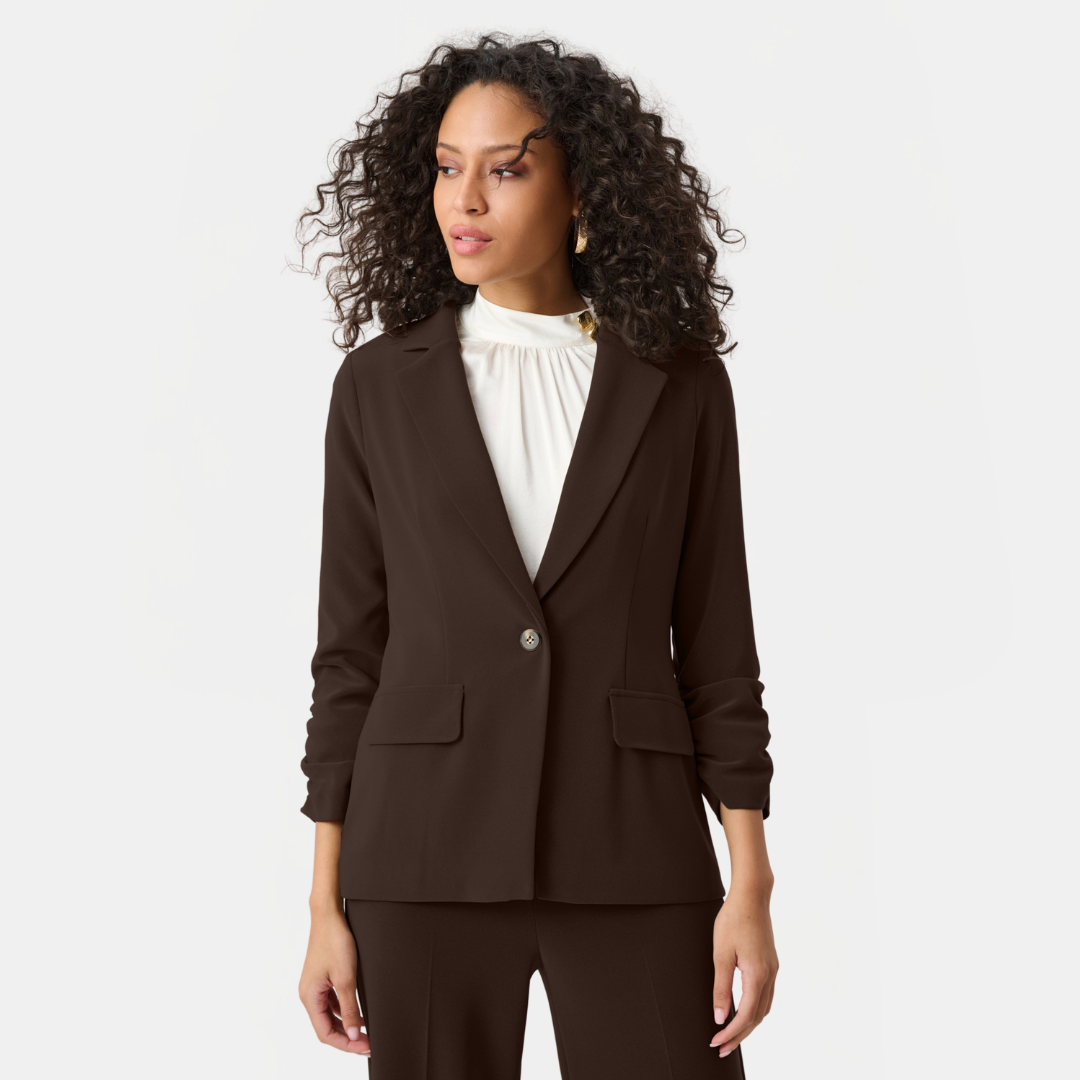 Joseph Ribkoff- Melange Silky Knit Straight Blazer