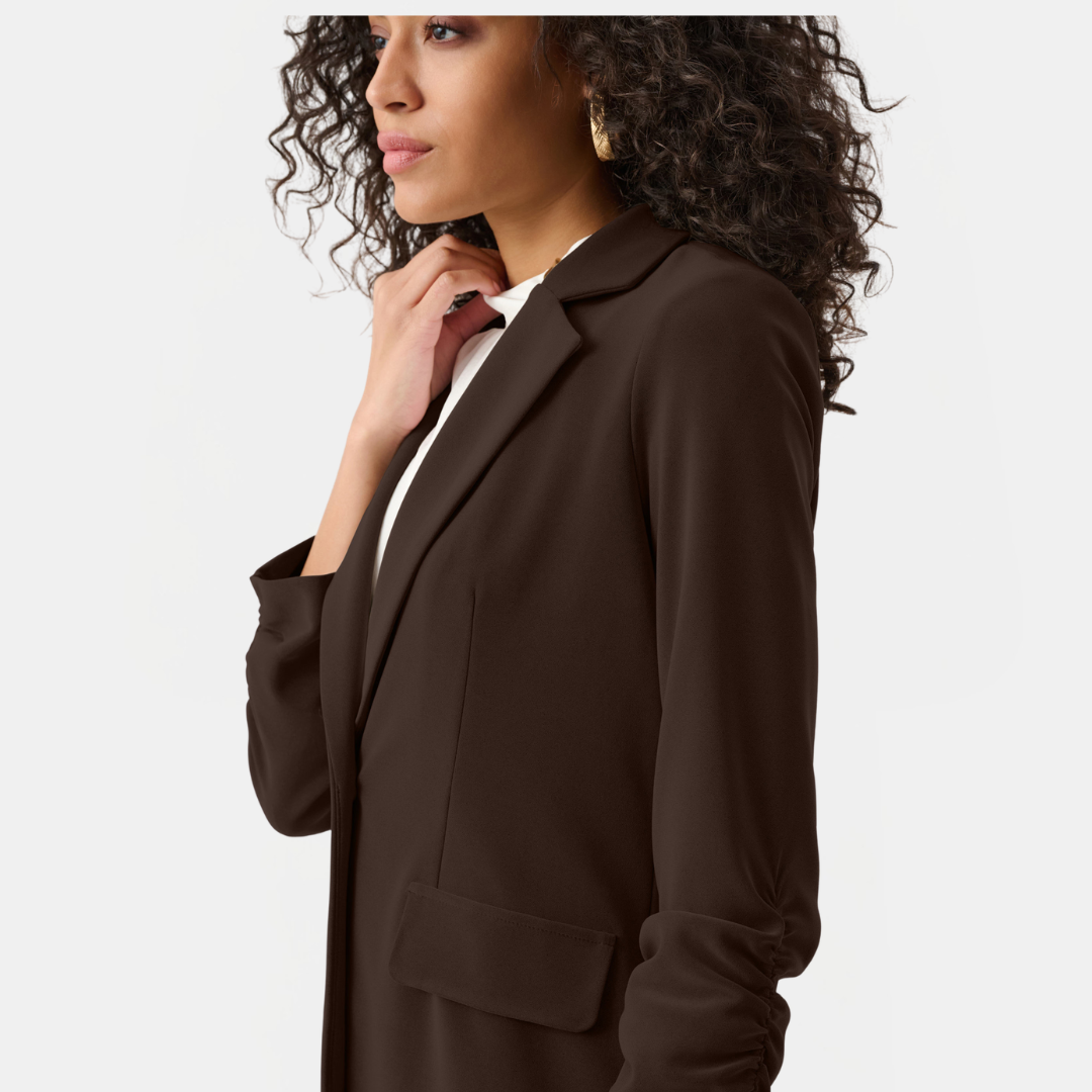 Joseph Ribkoff- Melange Silky Knit Straight Blazer