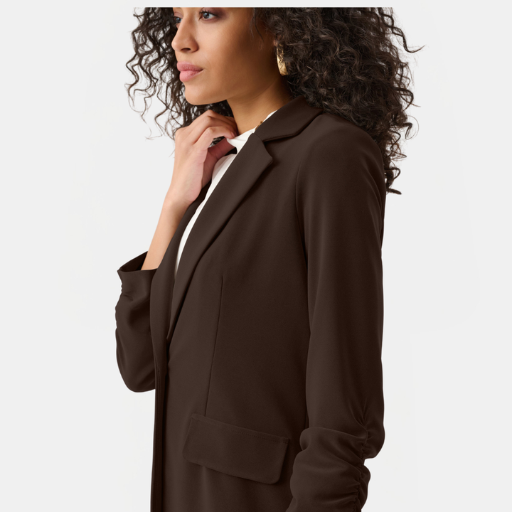 Joseph Ribkoff- Melange Silky Knit Straight Blazer