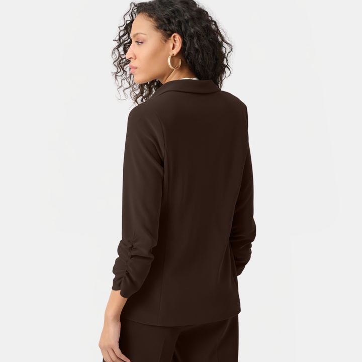 Joseph Ribkoff- Melange Silky Knit Straight Blazer