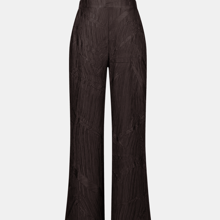 Joseph Ribkoff- Pleated Satin Pull-On Wide-Leg Pants
