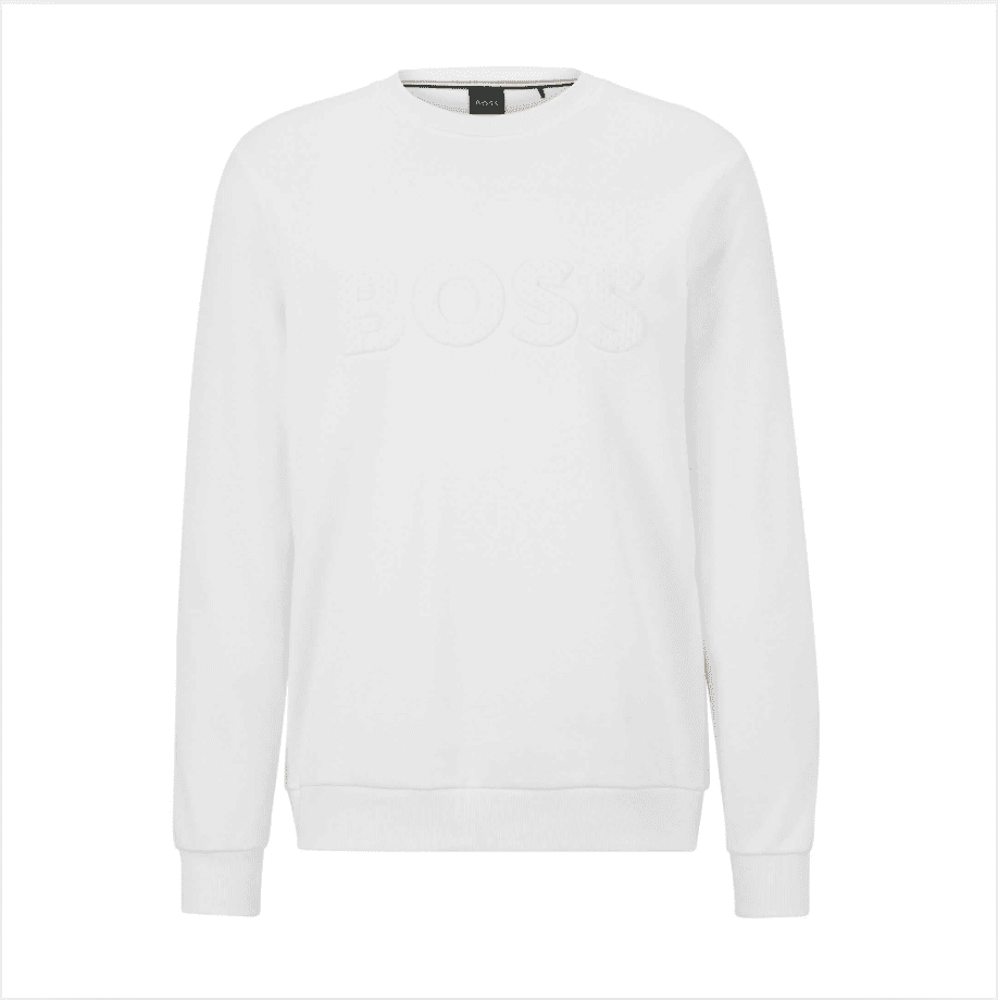 Hugo Boss - Men - Cotton-Blend Relaxed-Fit Sweatshirt with Embossed Logo