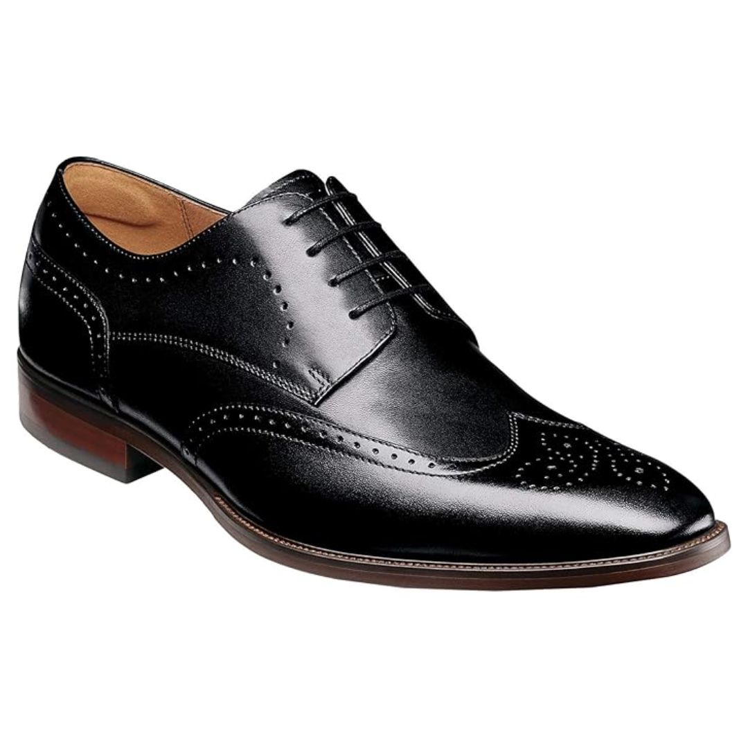 Florsheim Men's Sorrento Wingtip Oxford (Black)