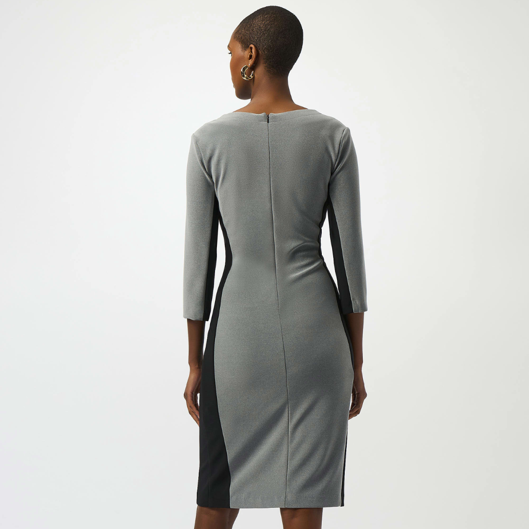 Joseph Ribkoff- Melange Silky Knit Sheath Dress