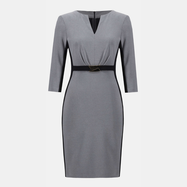 Joseph Ribkoff- Melange Silky Knit Sheath Dress