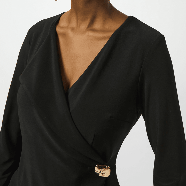 Joseph Ribkoff- Silky Knit Wide-Leg Jumpsuit