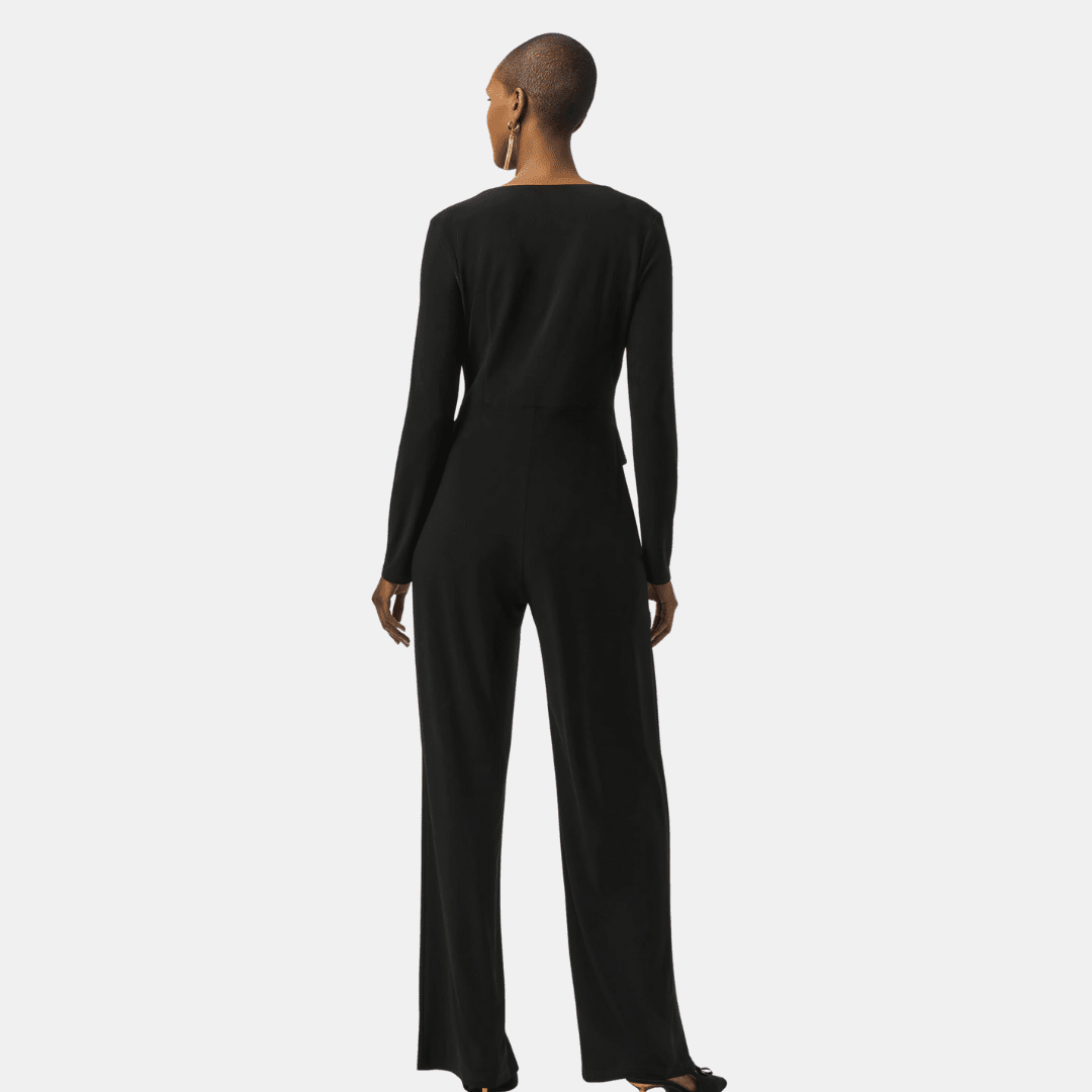 Joseph Ribkoff- Silky Knit Wide-Leg Jumpsuit
