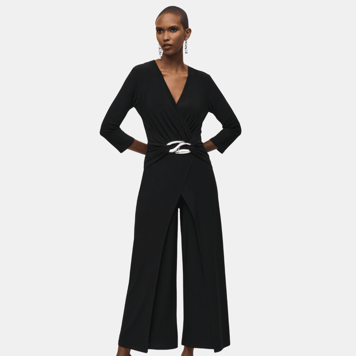 Joseph Ribkoff- Sliky Knit Wrap Jumpsuit