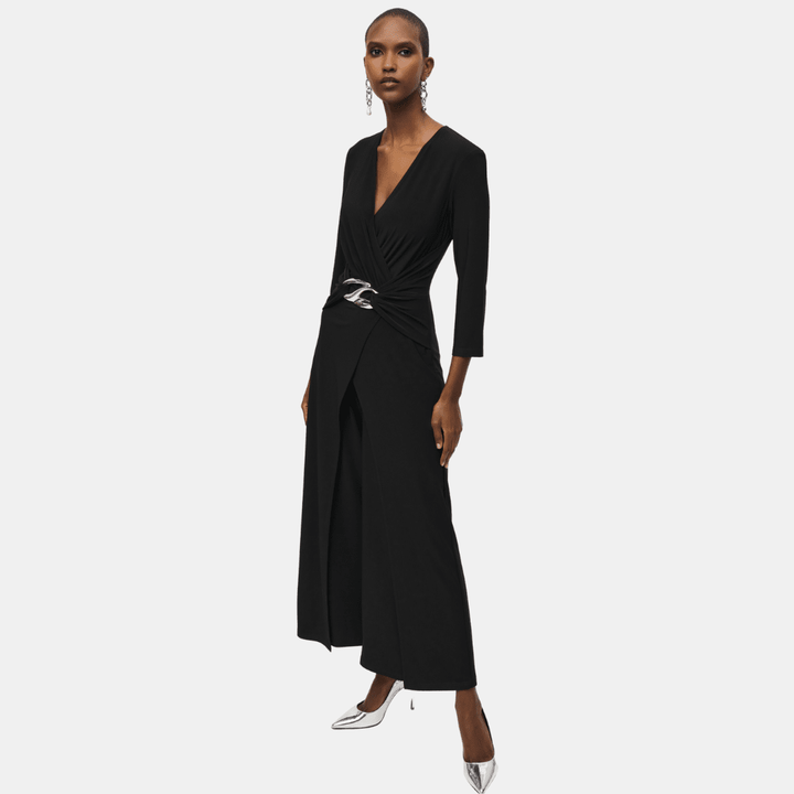 Joseph Ribkoff- Sliky Knit Wrap Jumpsuit
