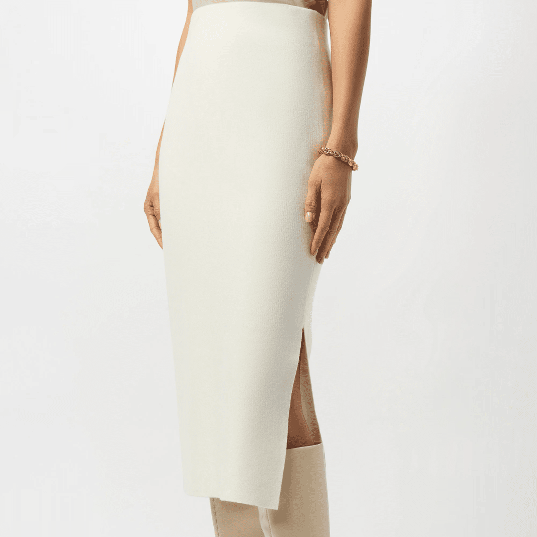 Joseph Ribkoff- Sweater Knit Midi Skirt