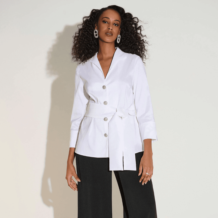 Joseph Ribkoff - Stretch Taffeta Fitted Blouse