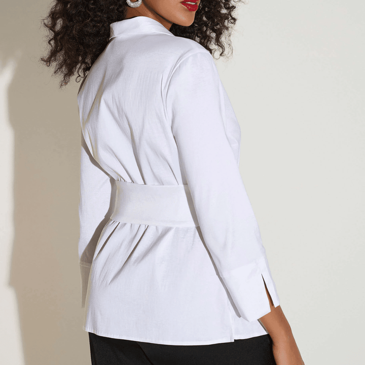 Joseph Ribkoff - Stretch Taffeta Fitted Blouse