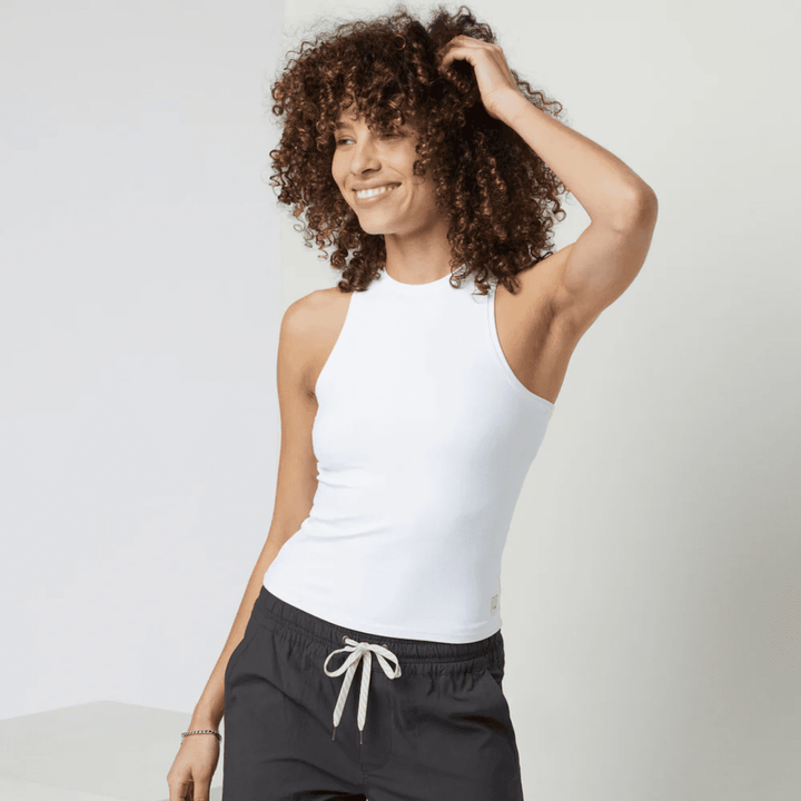Vuori - Women -  AllTheFeels™ Crew Tank (White)