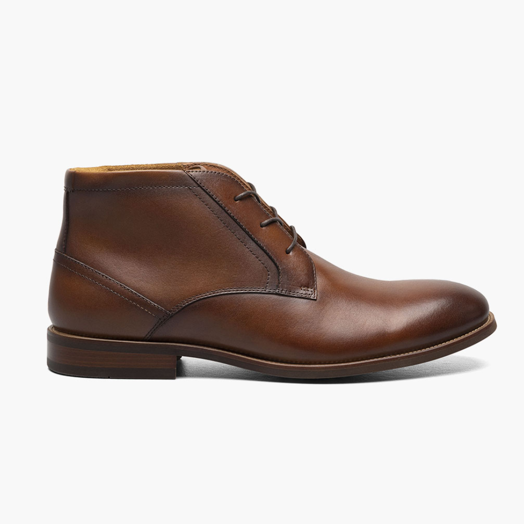 Florsheim Men's Rucci  Plain Toe Chukka Boot (Cognac)