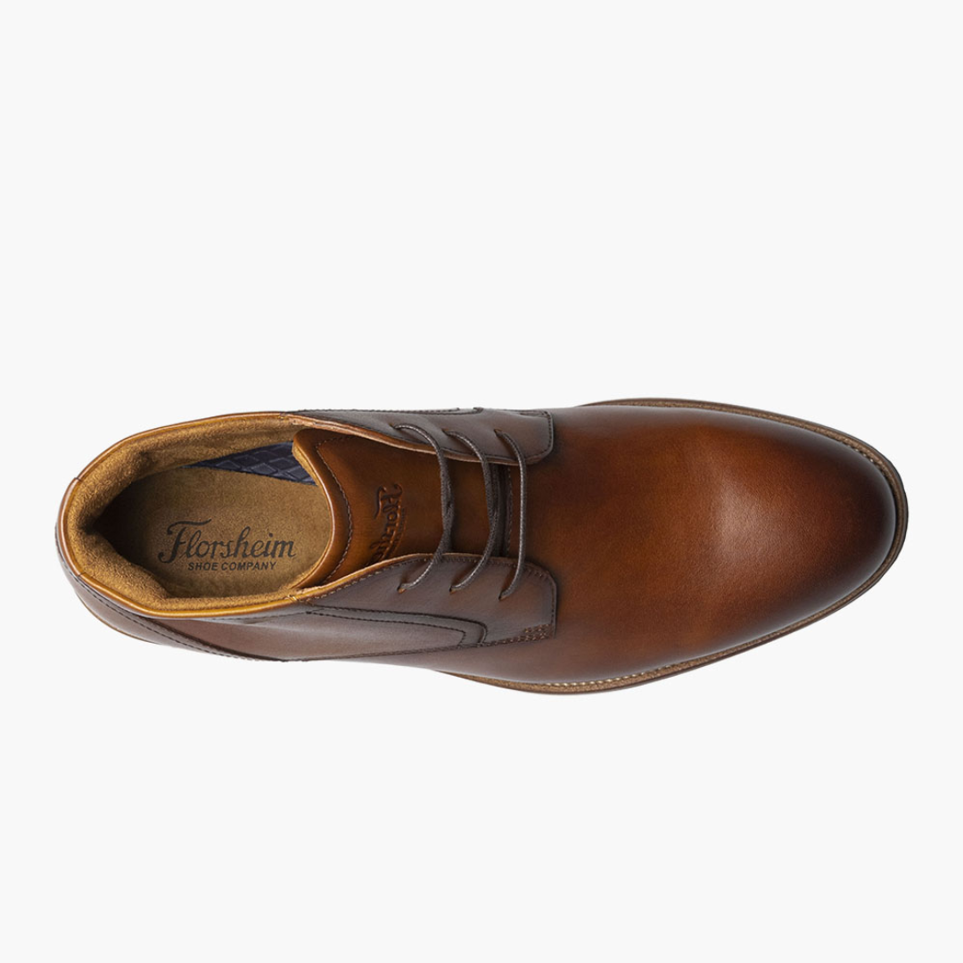 Florsheim Men's Rucci  Plain Toe Chukka Boot (Cognac)