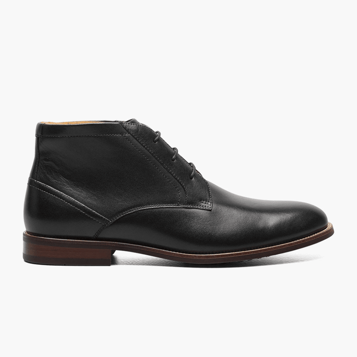 Florsheim Men's Rucci  Plain Toe Chukka Boot (Black)