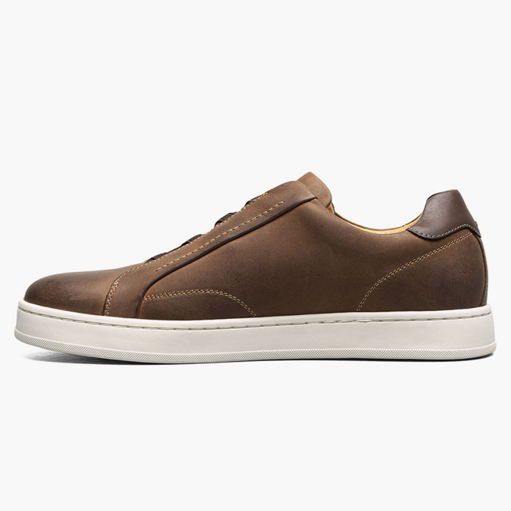Florsheim Men's Monopoli Elastic Lace To Toe Sneaker (Brown)