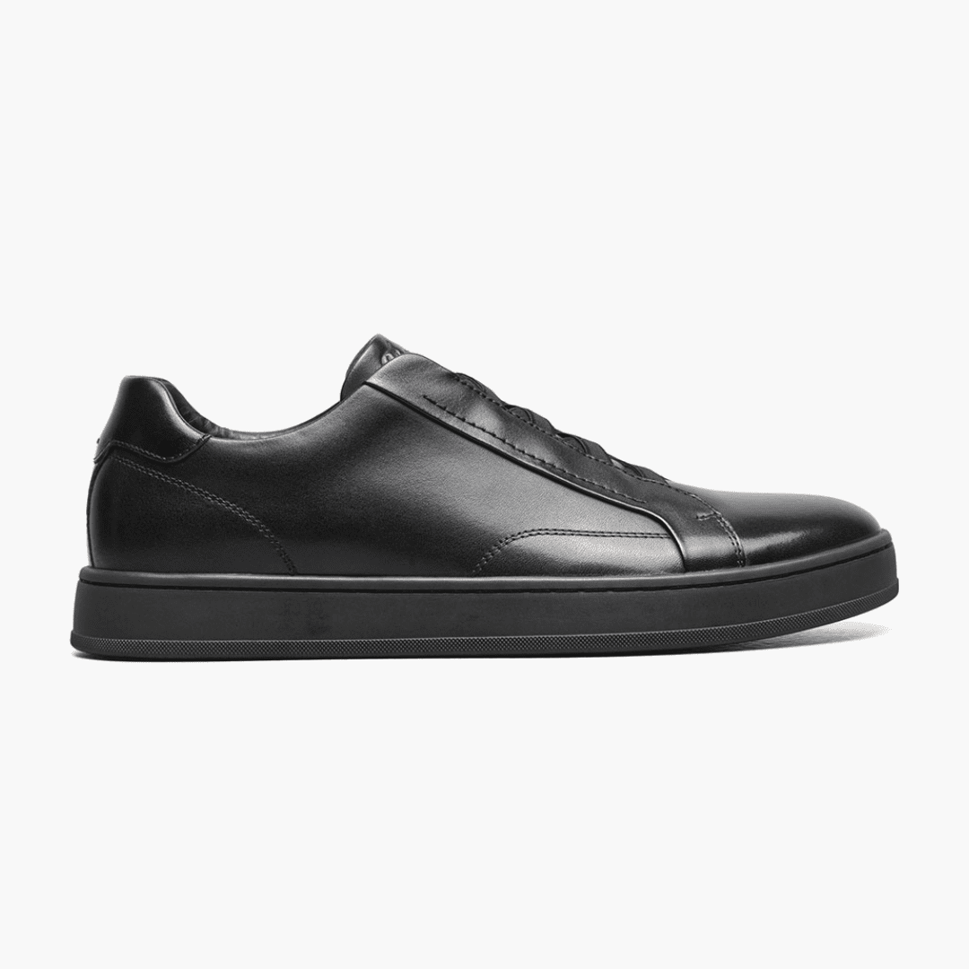 Florsheim Men's Monopoli Elastic Lace To Toe Sneaker (Black)