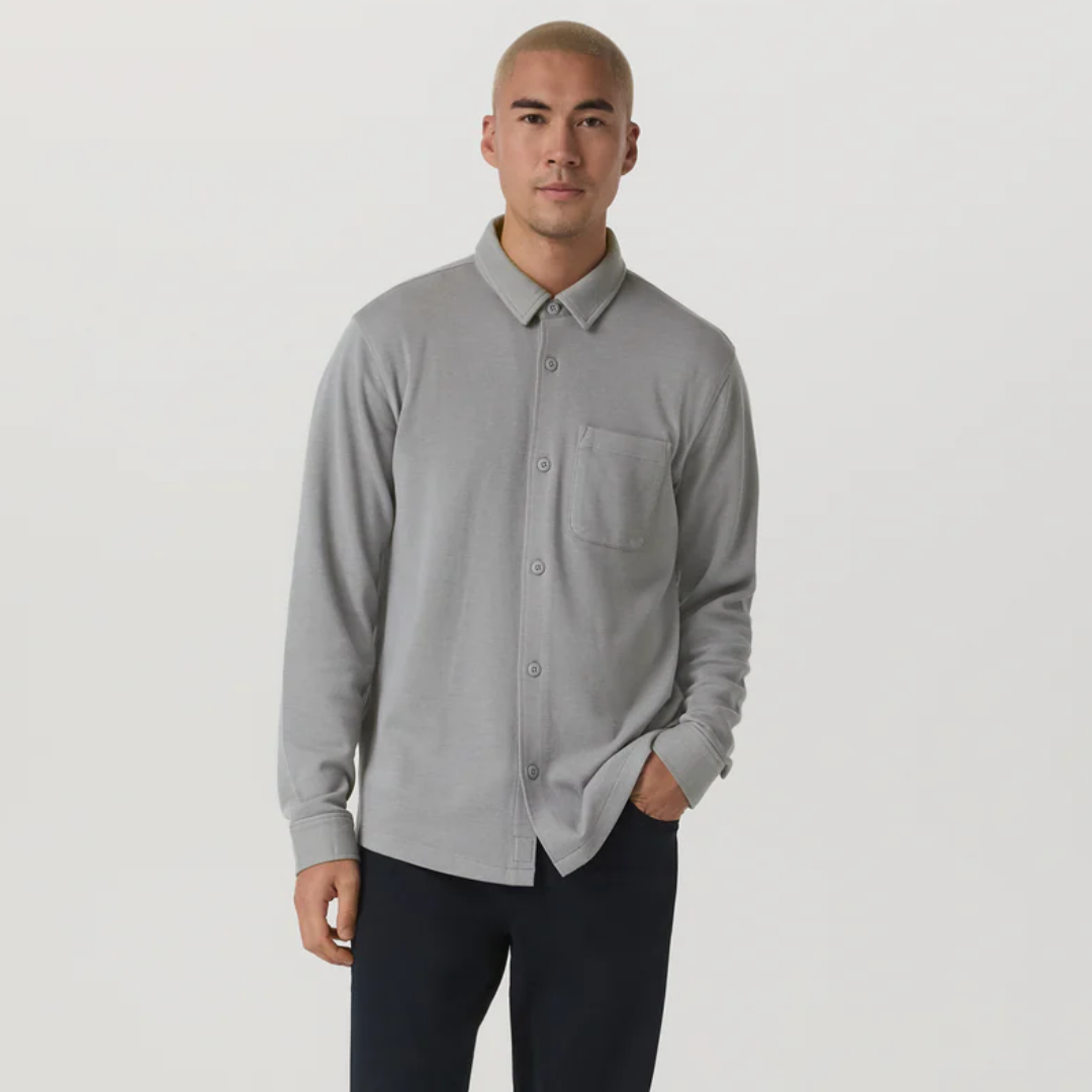 Vuori - Men - Long Sleeve Jeffreys Button Down Overshirt
