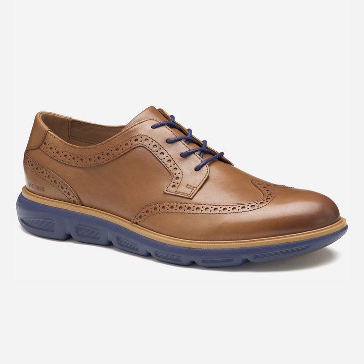 Johnston & Murphy - Larkin Wingtip (Tan Italian Calfskin)