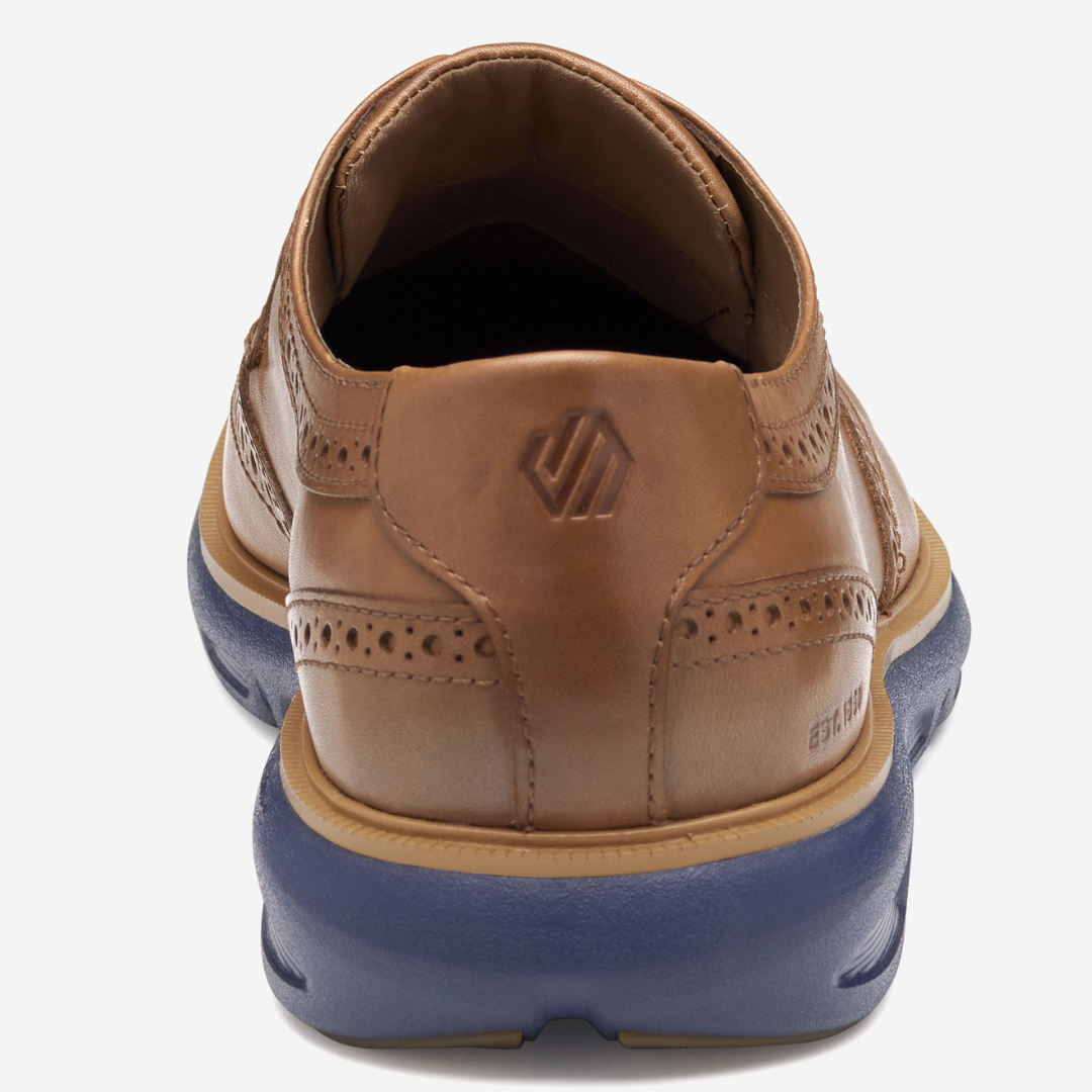 Johnston & Murphy - Larkin Wingtip (Tan Italian Calfskin)
