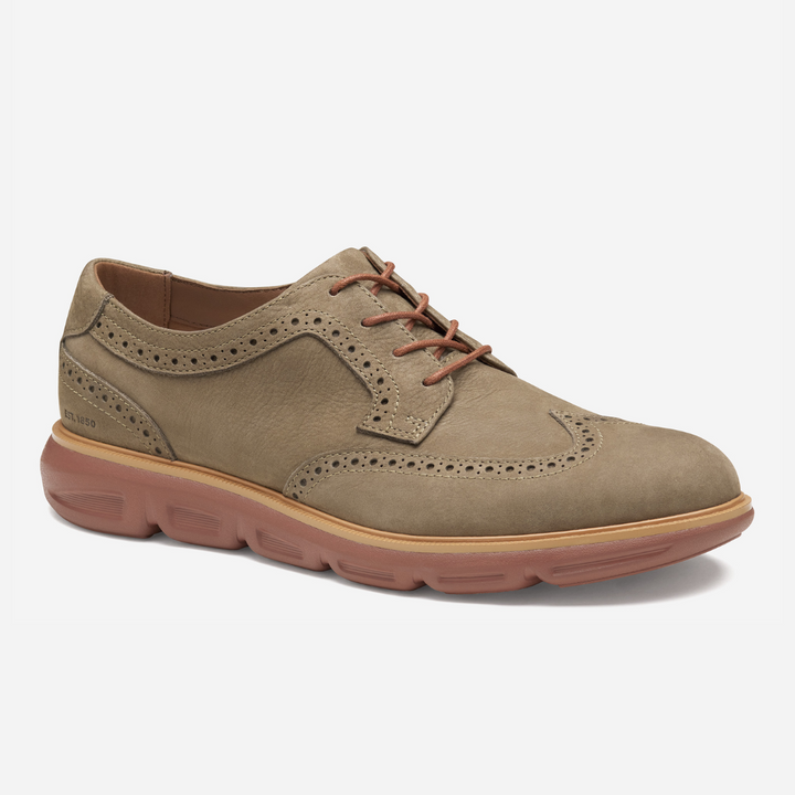 Johnston & Murphy - Larkin Wingtip (Taupe/Nubuck)