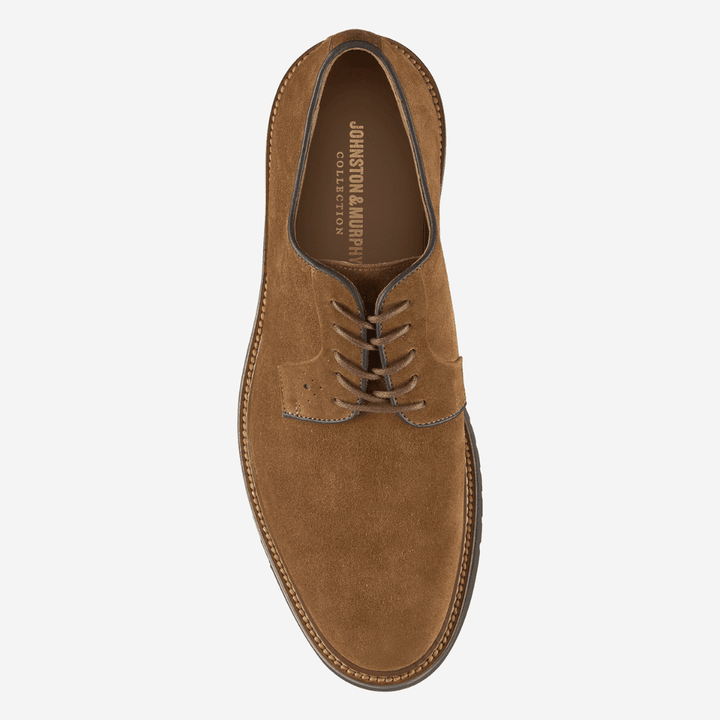 Johnston & Murphy - Hartford Plain Toe (Snuff Italian Suede)