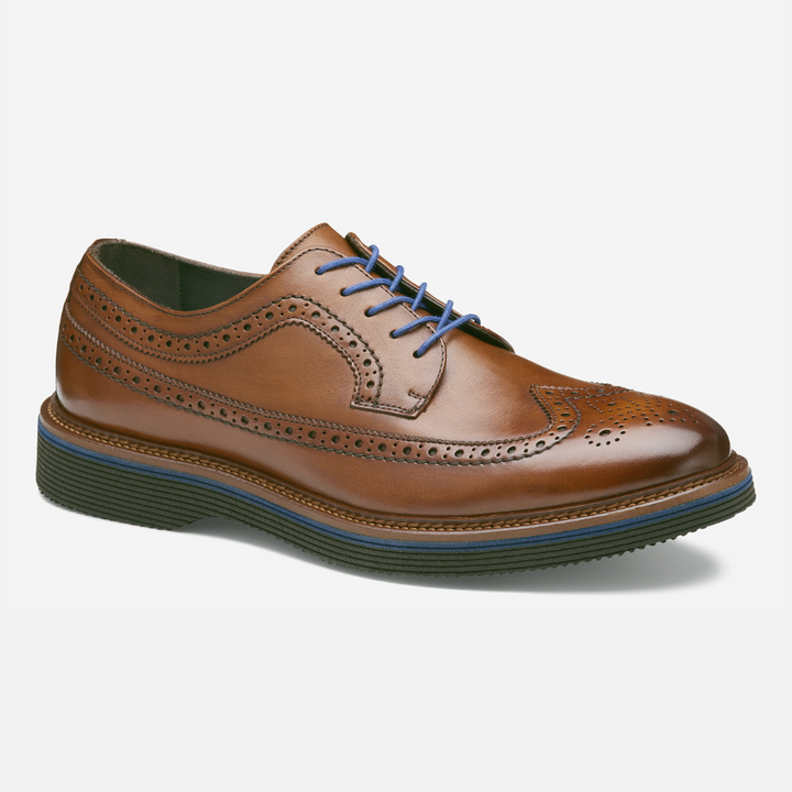 Johnston & Murphy - Jenson Longwing (Dark Tan European Calfskin)