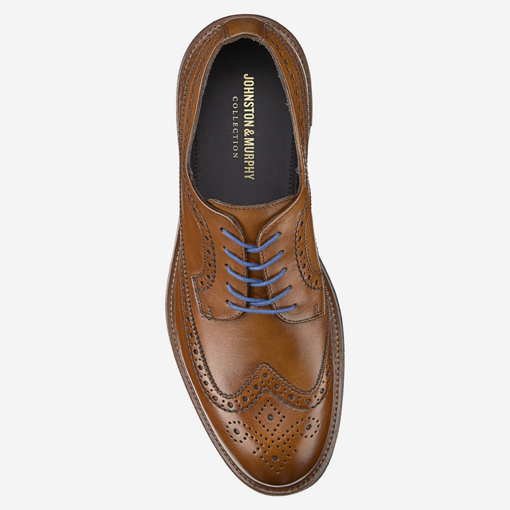 Johnston & Murphy - Jenson Longwing (Dark Tan European Calfskin)