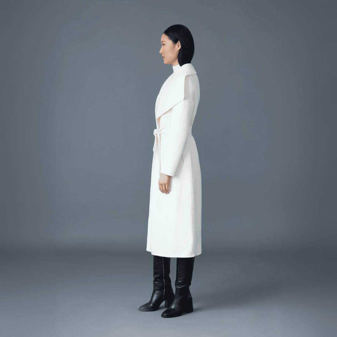 Mackage Women's Mai Double-Face Wool Wrap Coat