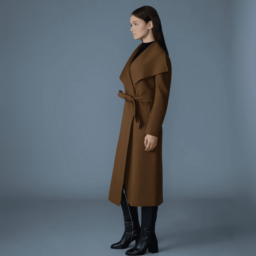 Mackage Women's Mai Double-Face Wool Wrap Coat