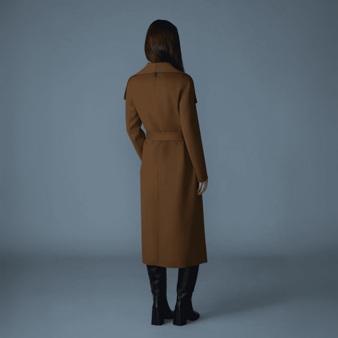 Mackage Women's Mai Double-Face Wool Wrap Coat