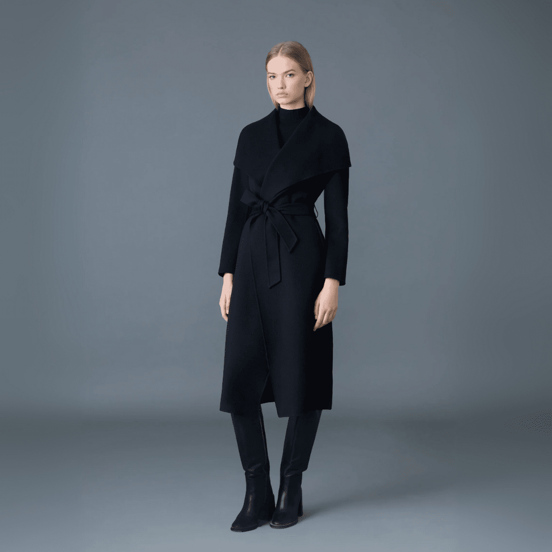 Mackage Women's Mai Double-Face Wool Wrap Coat