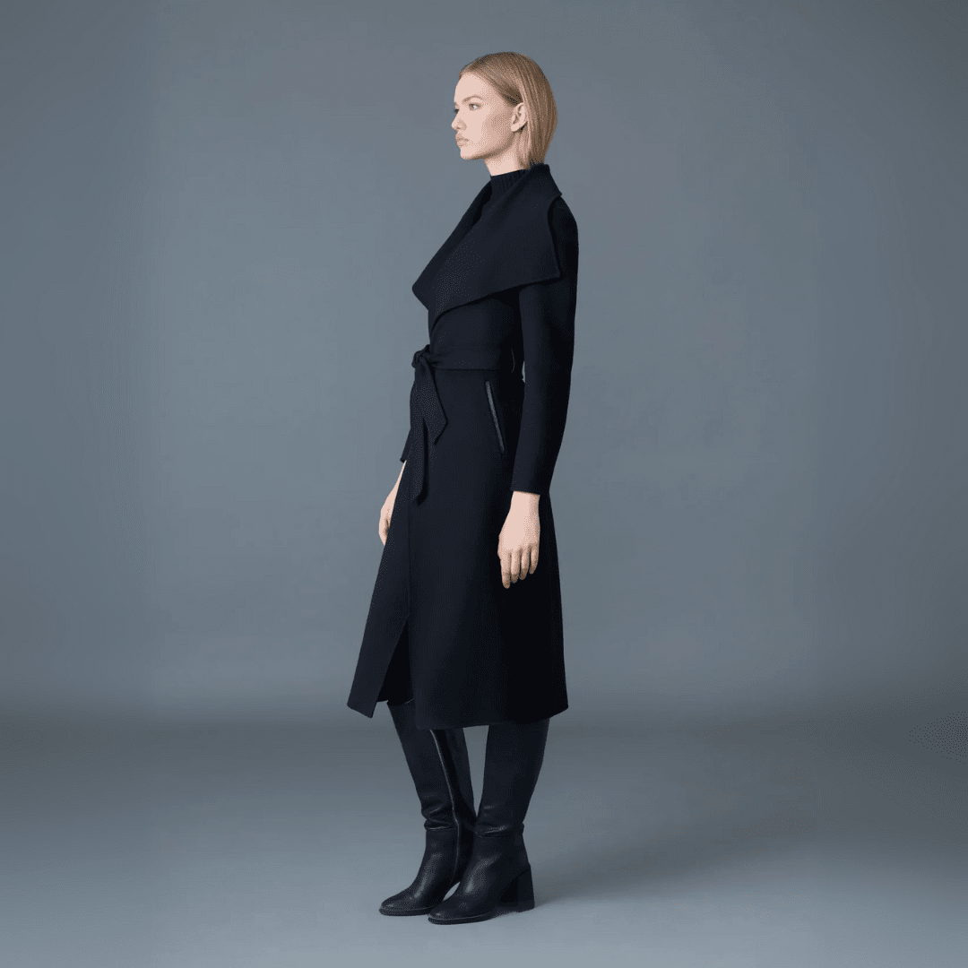 Mackage Women's Mai Double-Face Wool Wrap Coat