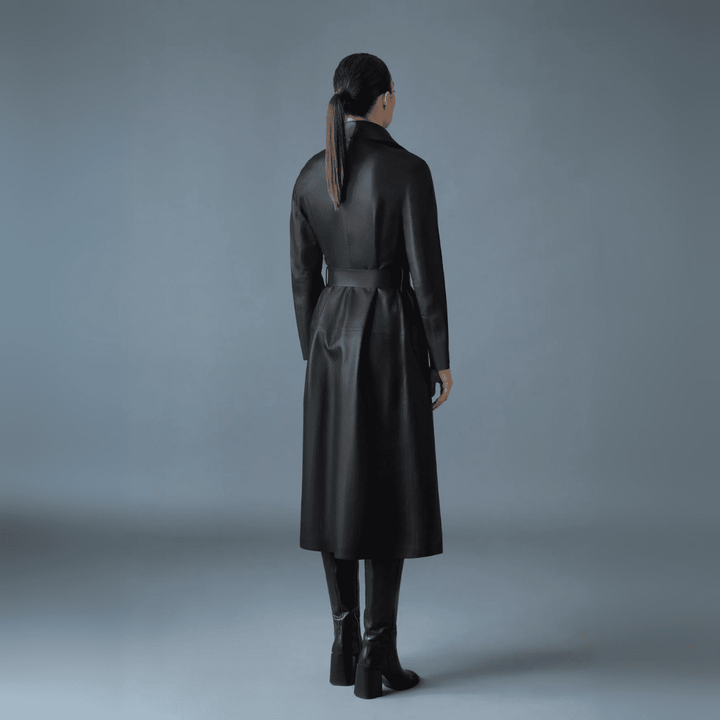 Mackage Women's Mai Long Leather Wrap Coat