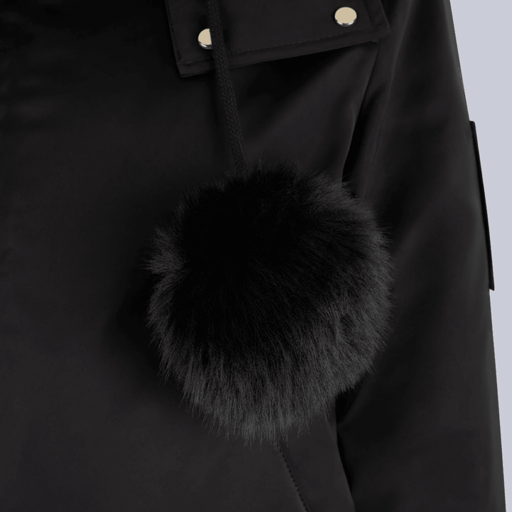 Moose Knuckles -Womens- Gold Series Original Satin Debbie Bomber Jacket