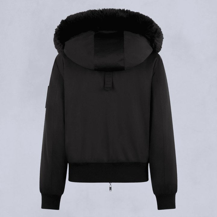 Moose Knuckles -Womens- Gold Series Original Satin Debbie Bomber Jacket