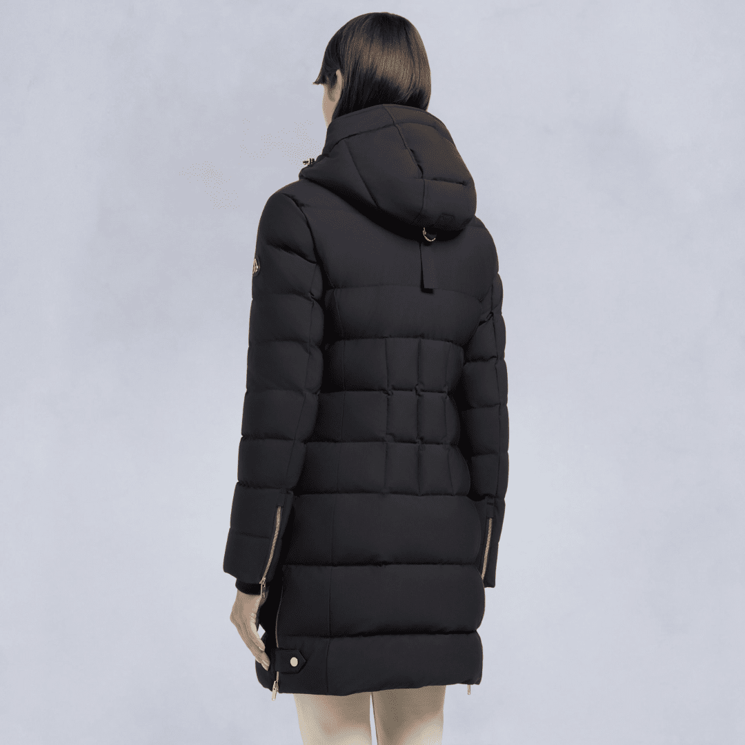 Moose Knuckles - Women - Gold Series NyLuxe Watershed Shearling Trim Parka