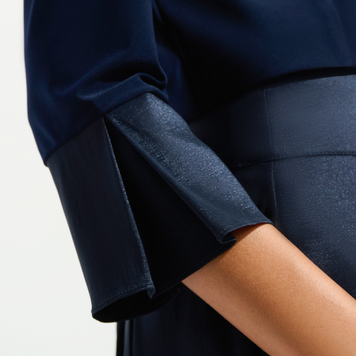 Joseph Ribkoff-  Silky Knit Cover-Up With Stretch Taffeta Cuffs