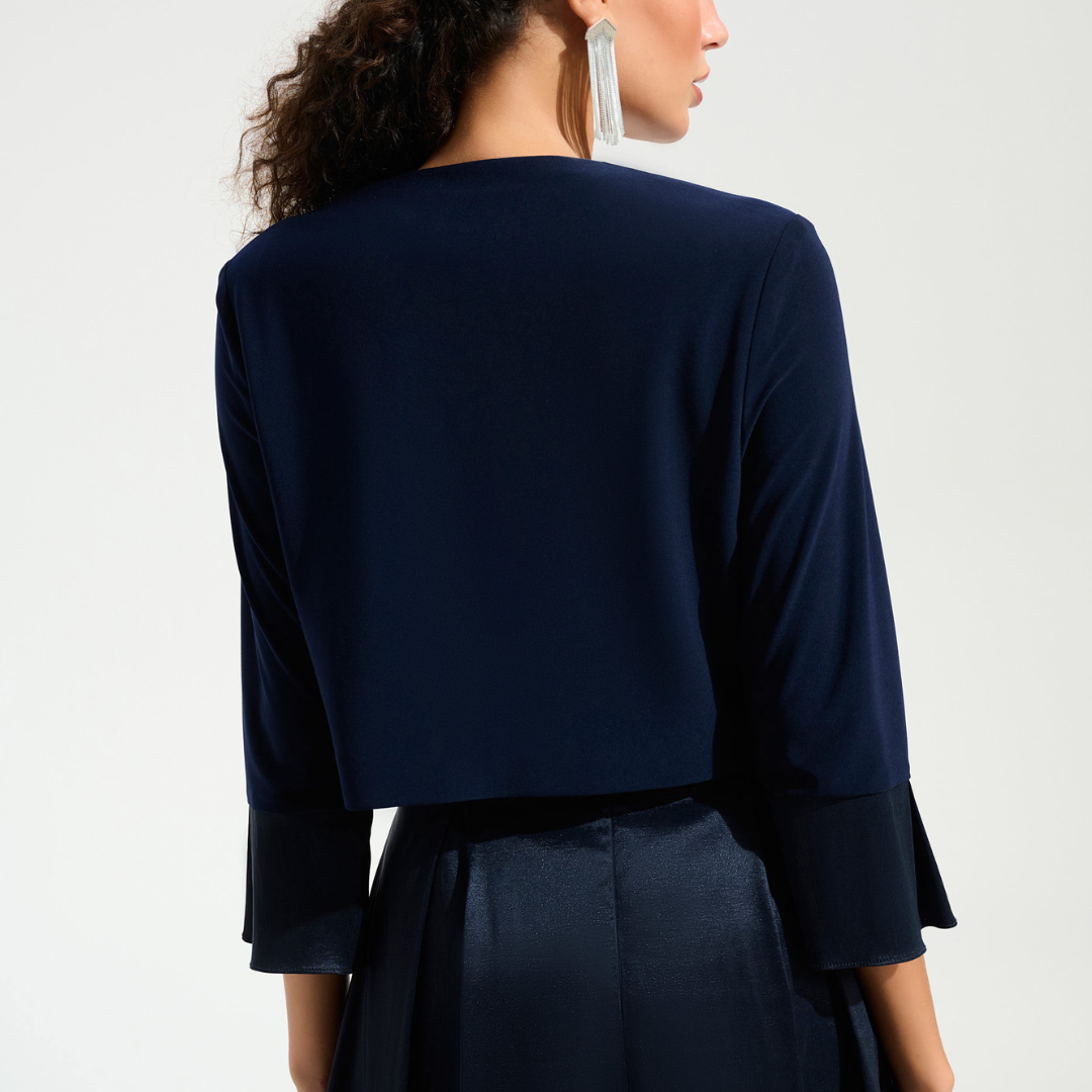 Joseph Ribkoff-  Silky Knit Cover-Up With Stretch Taffeta Cuffs