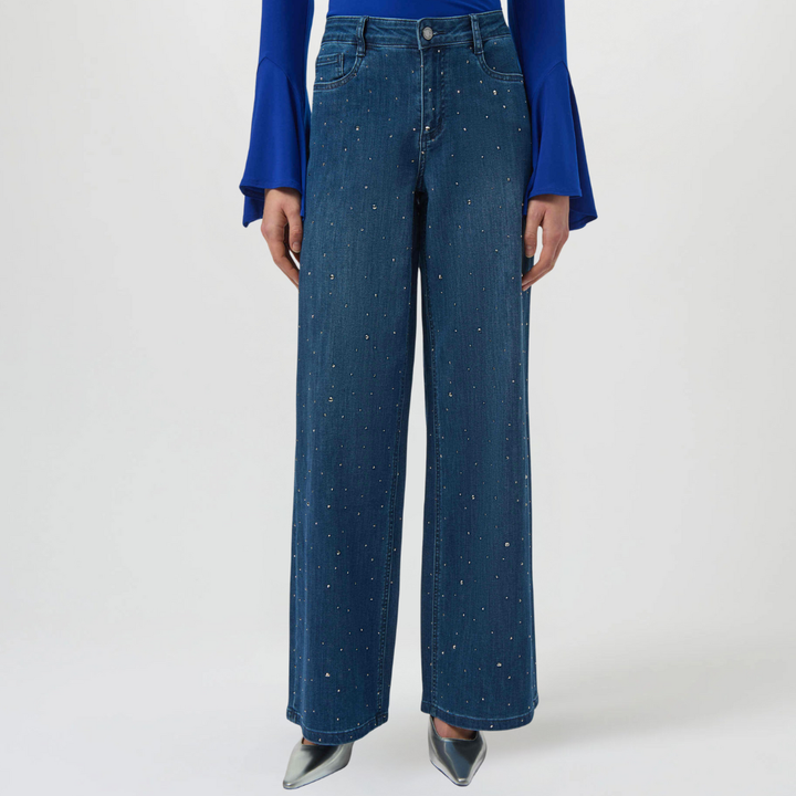 Joseph Ribkoff - Women - Classic Wide Leg Pull-On Jeans