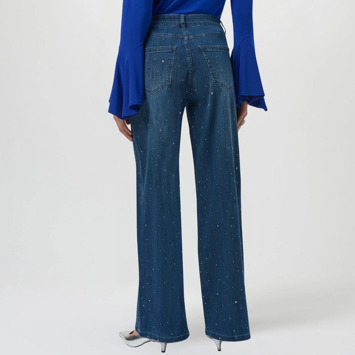 Joseph Ribkoff - Women - Classic Wide Leg Pull-On Jeans